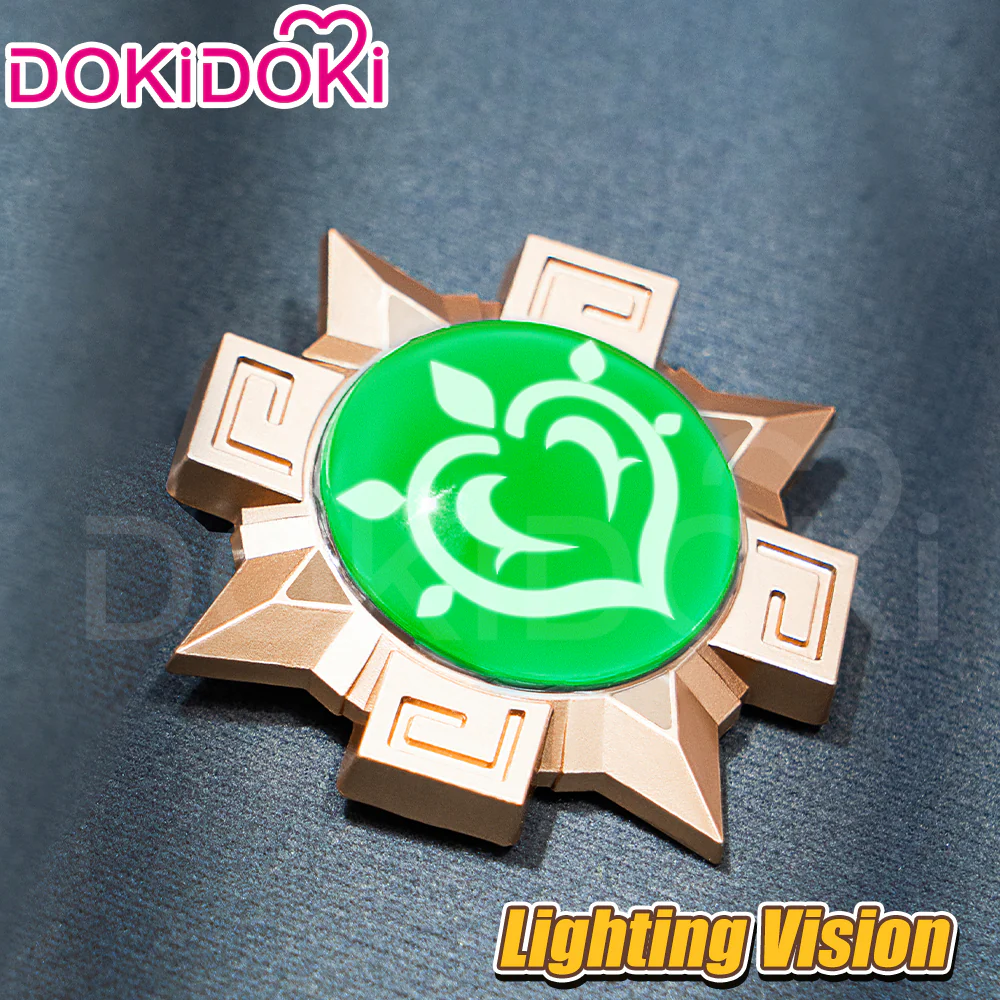 【 Ready For Ship】【Lighting Vision】DokiDoki Game Genshin Impact Cosplay Metal Props LED Metal Accessories Vision Prop Natlan - Image 3