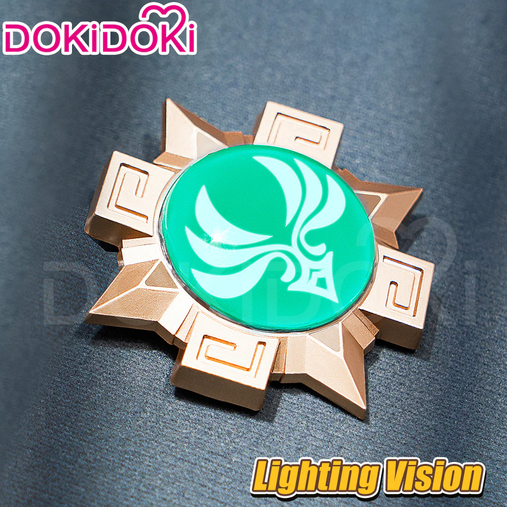 【 Ready For Ship】【Lighting Vision】DokiDoki Game Genshin Impact Cosplay Metal Props LED Metal Accessories Vision Prop Natlan - Image 6