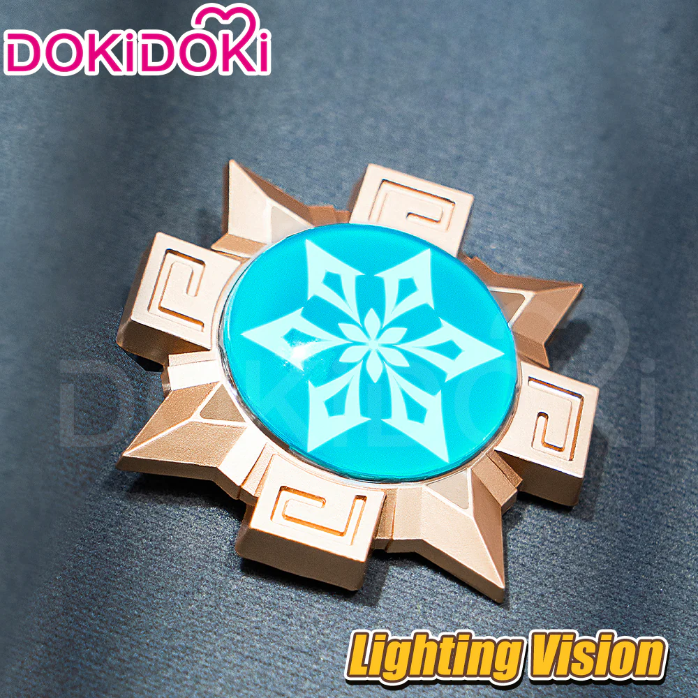 【 Ready For Ship】【Lighting Vision】DokiDoki Game Genshin Impact Cosplay Metal Props LED Metal Accessories Vision Prop Natlan - Image 8