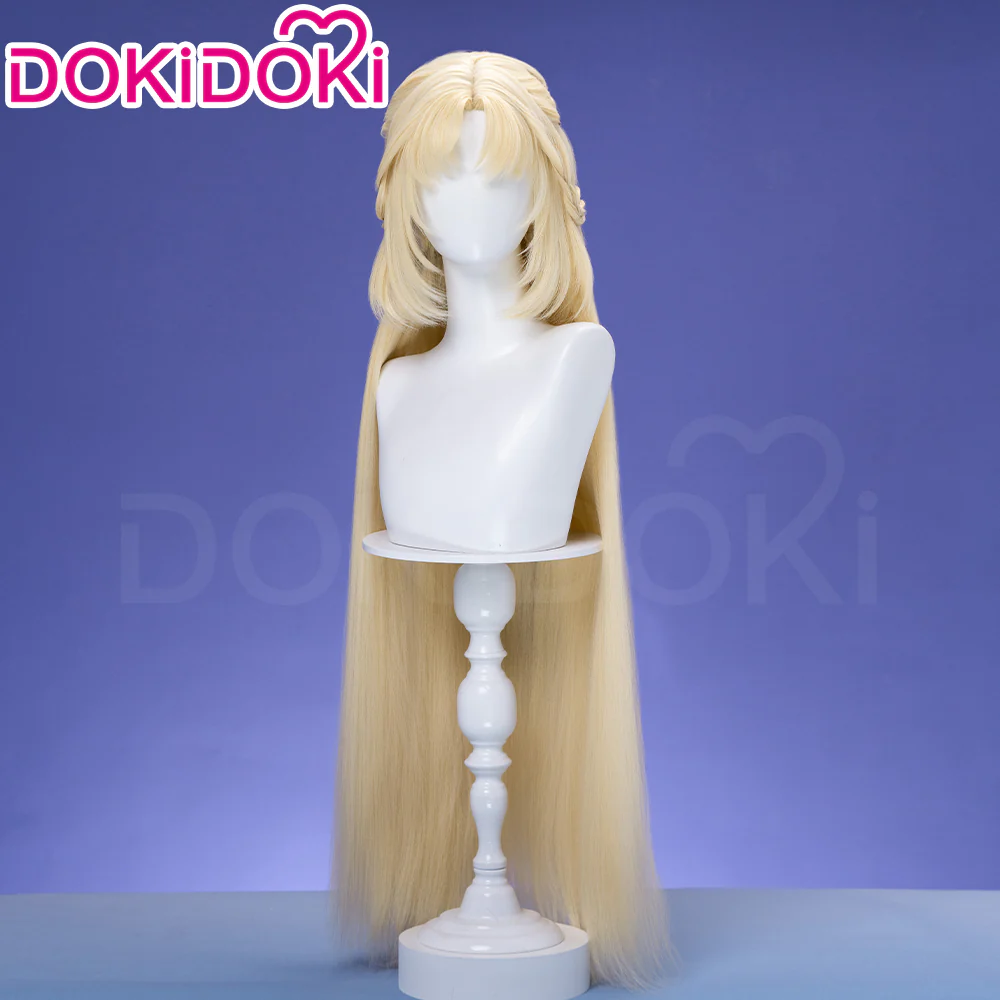 【Ready For Ship】DokiDoki Game Genshin Impact Cosplay Nicole Reeyn Wig Long Blonde Hair " N " Song of the Welkin Moon - Image 3