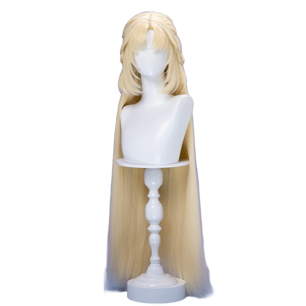 【Ready For Ship】DokiDoki Game Genshin Impact Cosplay Nicole Reeyn Wig Long Blonde Hair " N " Song of the Welkin Moon - Image 5