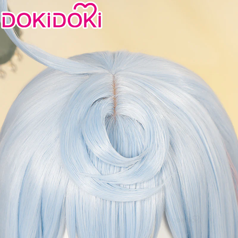 【Ready For Ship】DokiDoki Game Genshin Impact Cosplay Fontaine Sigewinne Wig Blue Pink Twin Tail Cute - Image 4