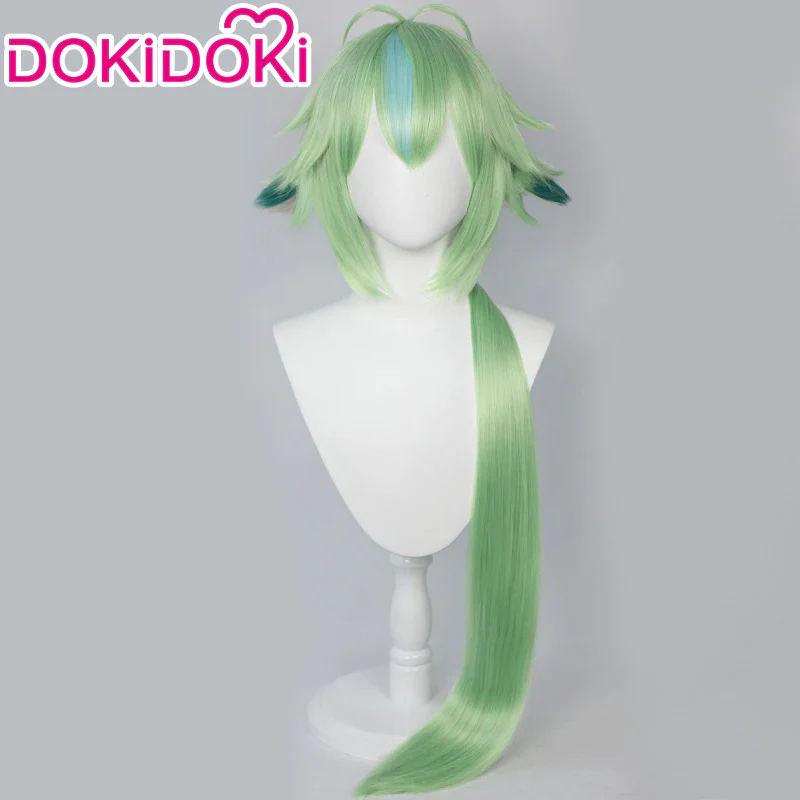 【Ready For Ship】DokiDoki Game Genshin Impact Cosplay  Sucrose   Wig Long Green