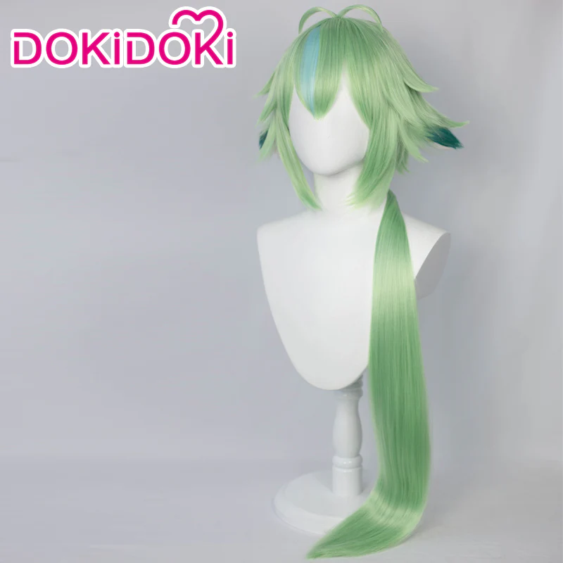 【Ready For Ship】DokiDoki Game Genshin Impact Cosplay  Sucrose   Wig Long Green - Image 2