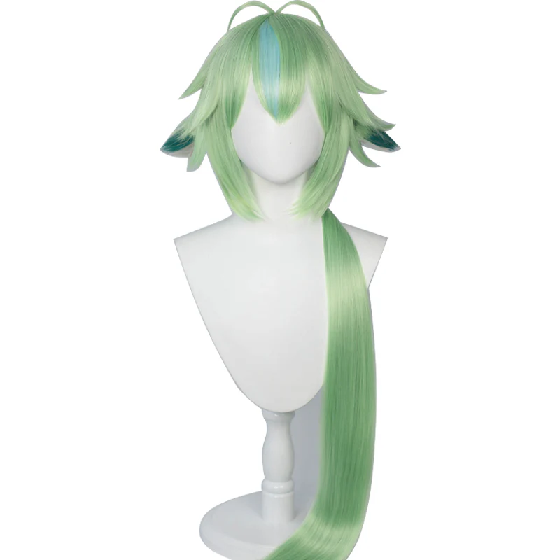 【Ready For Ship】DokiDoki Game Genshin Impact Cosplay  Sucrose   Wig Long Green - Image 5