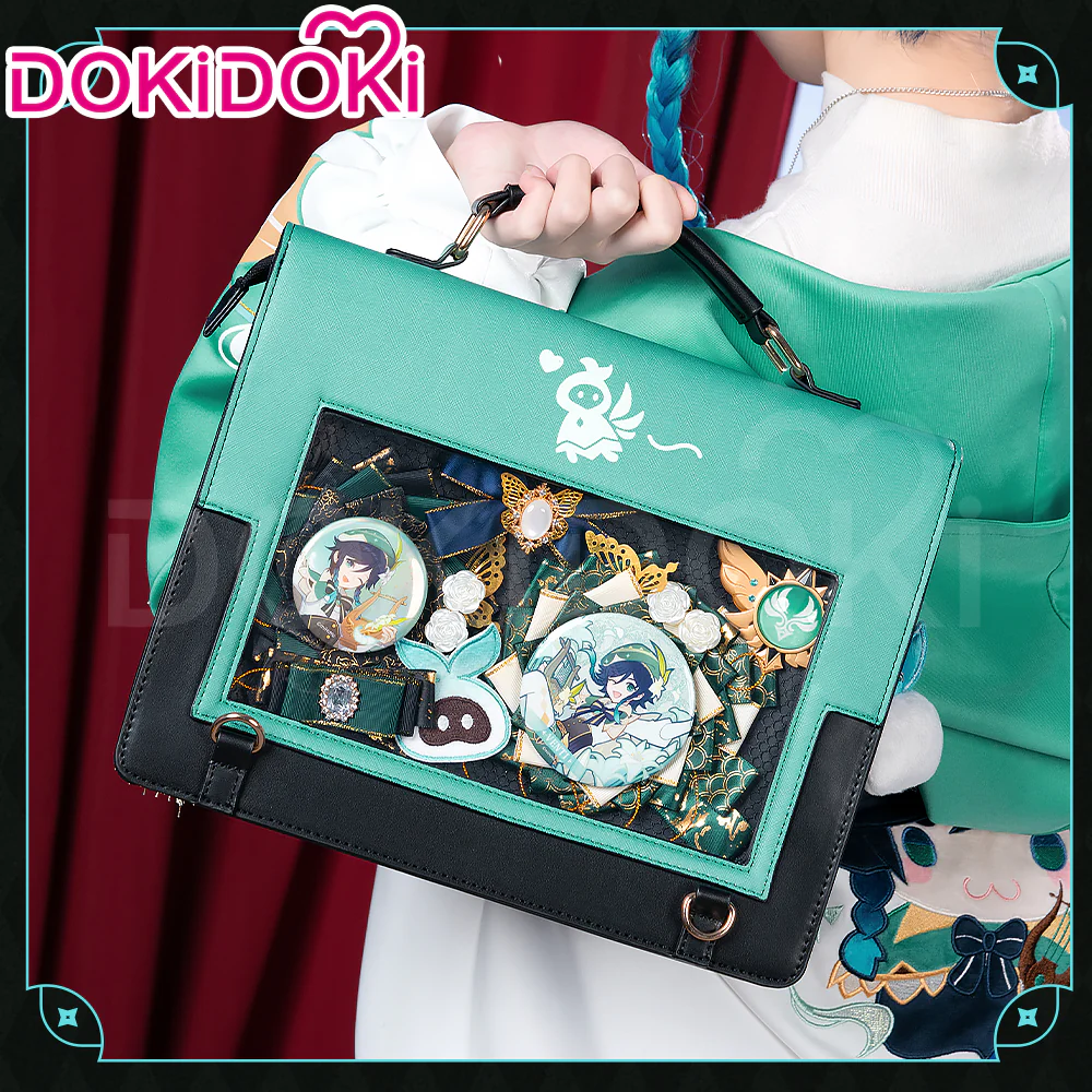 【In Stock】DokiDoki Game Genshin Impact Cosplay Venti Itabag Messenger Bag - Image 3