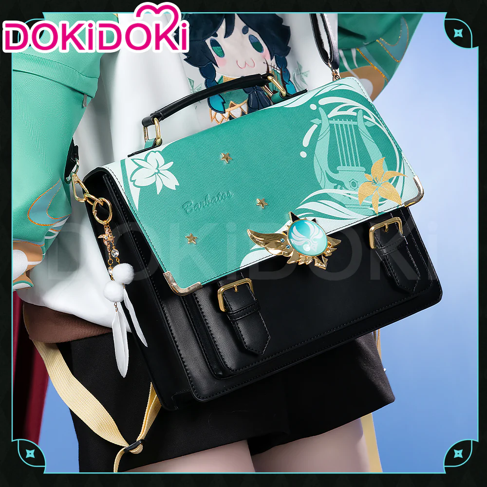 【In Stock】DokiDoki Game Genshin Impact Cosplay Venti Itabag Messenger Bag - Image 4