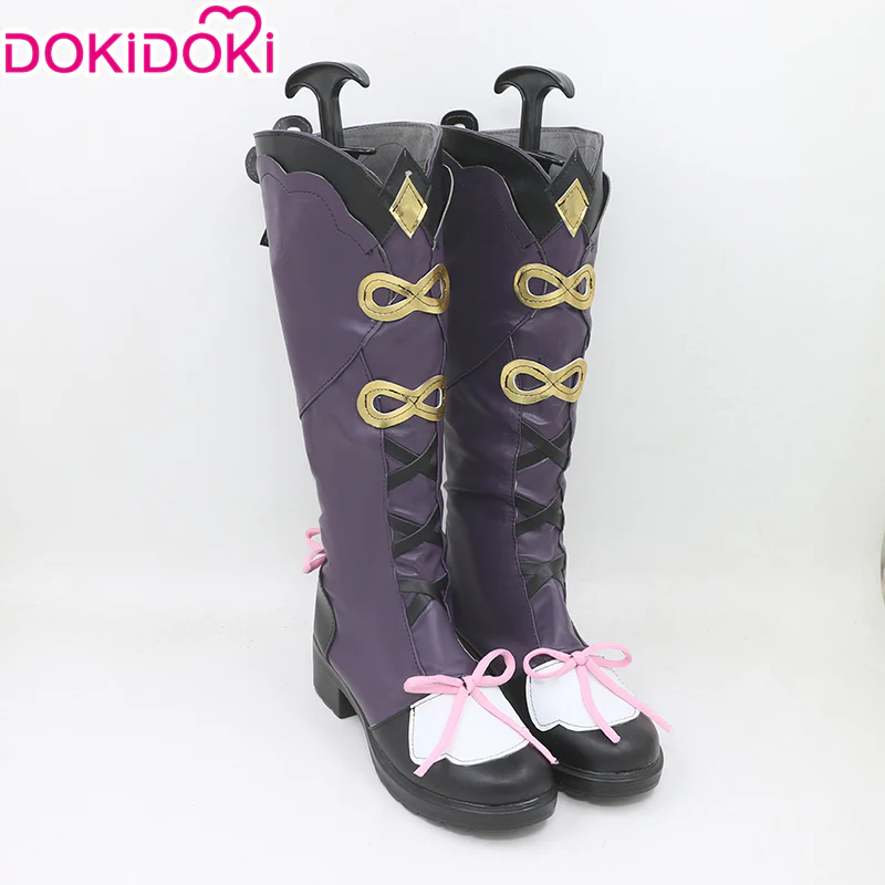 【EU 35-48】DokiDoki Game Genshin Impact Cosplay  Yun Jin  Shoes YunJin - Image 4