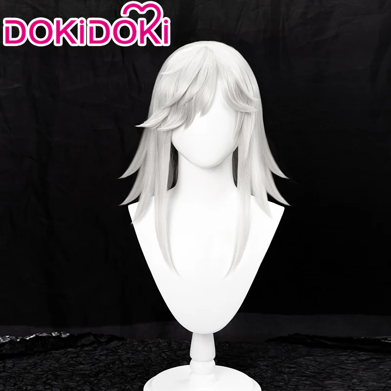 【Ready For Ship】DokiDoki Game Genshin Impact Cyno Cosplay Long White Wig / Hat Sumeru - Image 2