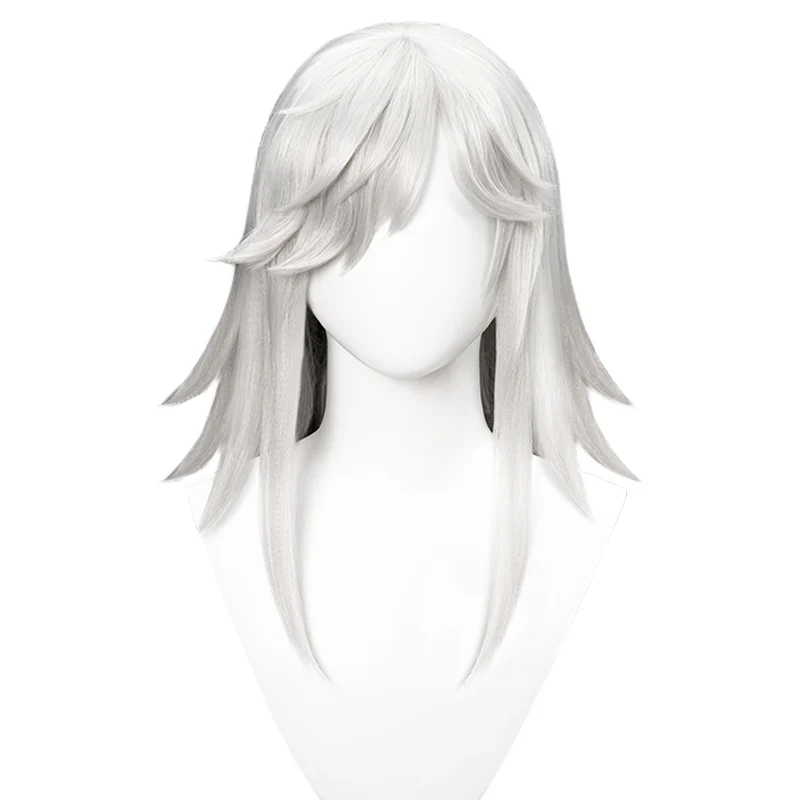 【Ready For Ship】DokiDoki Game Genshin Impact Cyno Cosplay Long White Wig / Hat Sumeru - Image 4