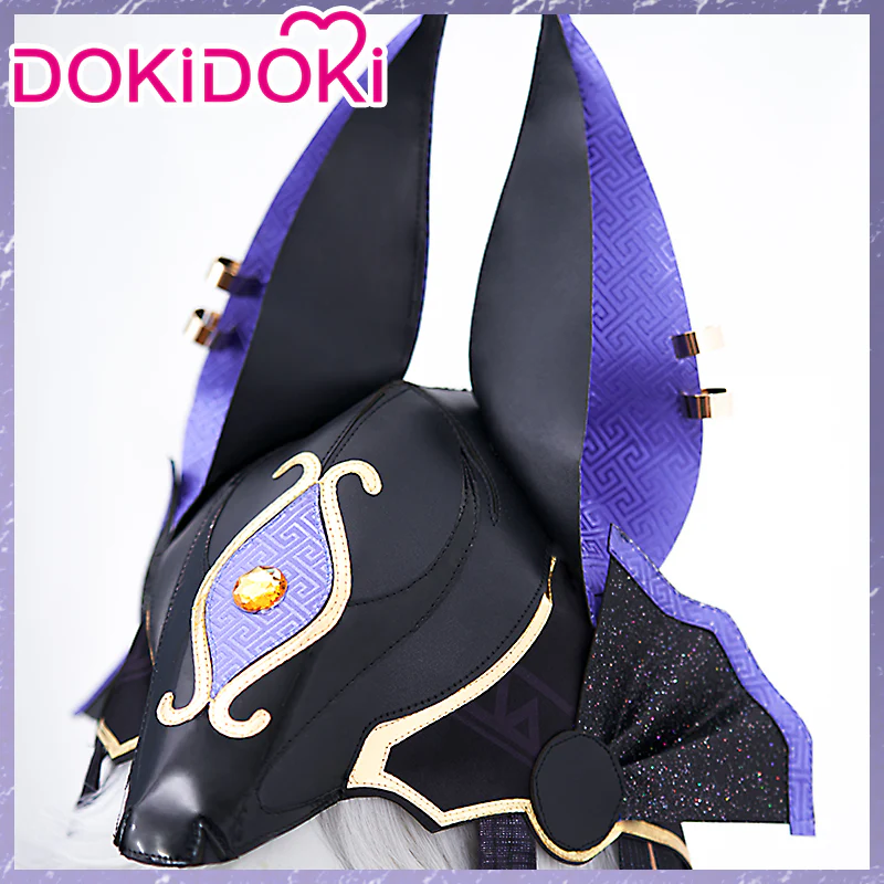 【Ready For Ship】DokiDoki Game Genshin Impact Cyno Cosplay Long White Wig / Hat Sumeru - Image 5