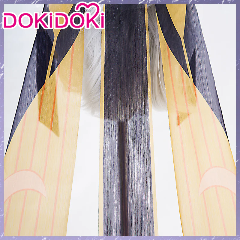 【Ready For Ship】DokiDoki Game Genshin Impact Cyno Cosplay Long White Wig / Hat Sumeru - Image 7