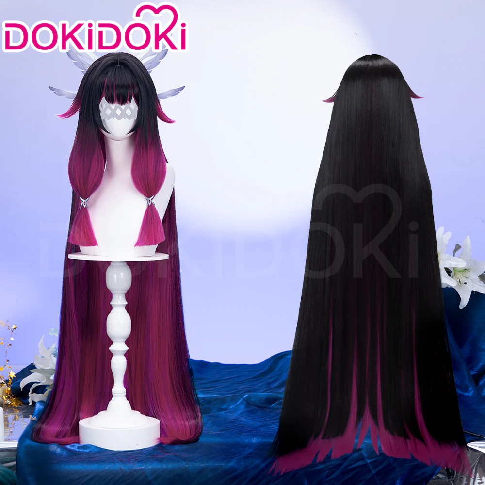 【Partially Ready For Ship】【120CM / 110CM】DokiDoki Game Genshin Impact Fatui Harbinger Cosplay Wig Cosplay Columbina Wig Long Straight - Image 15