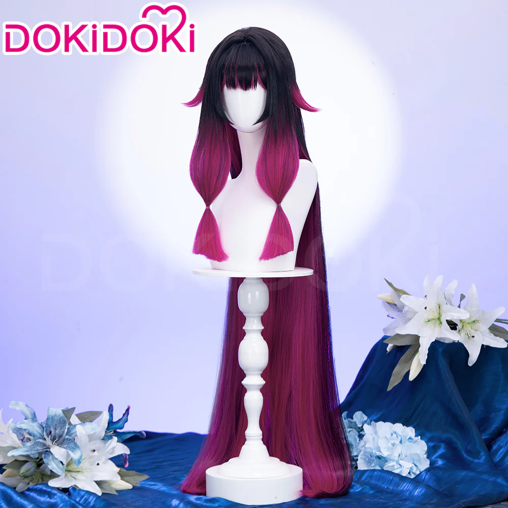 【Partially Ready For Ship】【120CM / 110CM】DokiDoki Game Genshin Impact Fatui Harbinger Cosplay Wig Cosplay Columbina Wig Long Straight - Image 18
