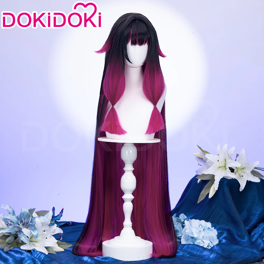 【Partially Ready For Ship】【120CM / 110CM】DokiDoki Game Genshin Impact Fatui Harbinger Cosplay Wig Cosplay Columbina Wig Long Straight - Image 19