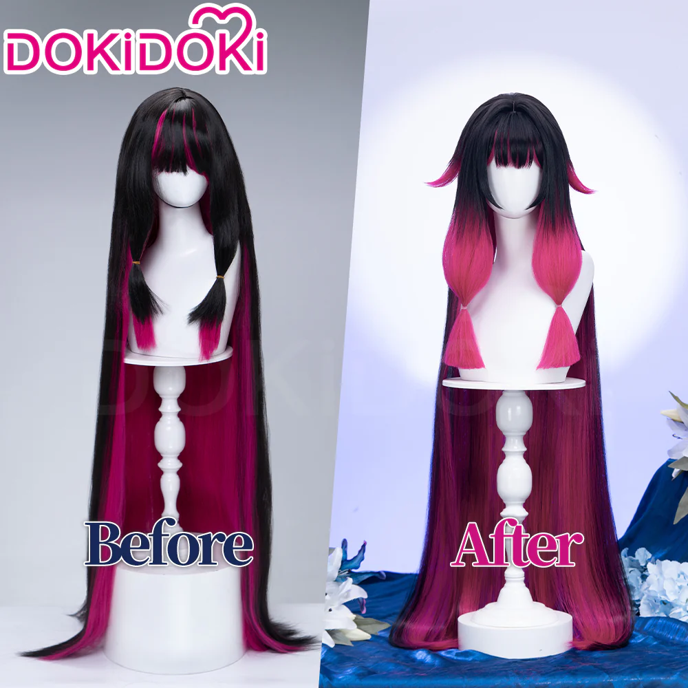 【Partially Ready For Ship】【120CM / 110CM】DokiDoki Game Genshin Impact Fatui Harbinger Cosplay Wig Cosplay Columbina Wig Long Straight - Image 7