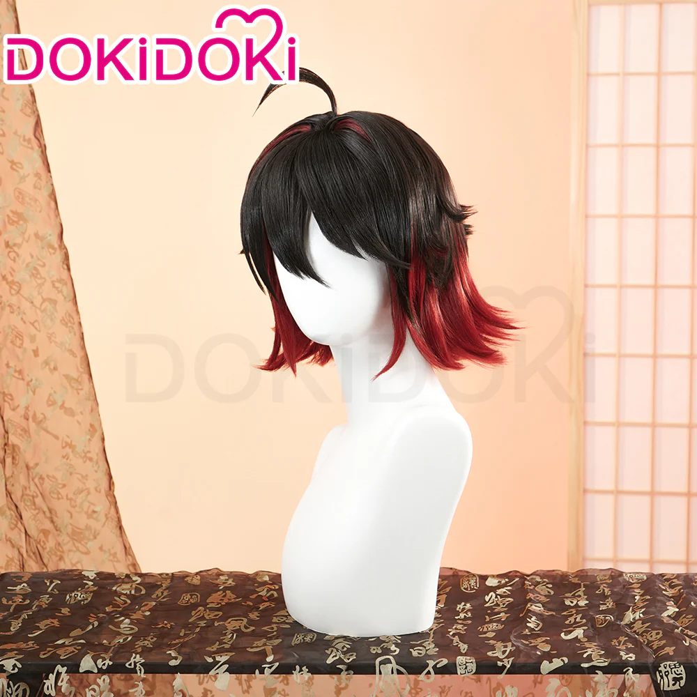 DokiDoki Game Genshin Impact GaMing Cosplay Wig Short Brown Ga Ming - Image 2