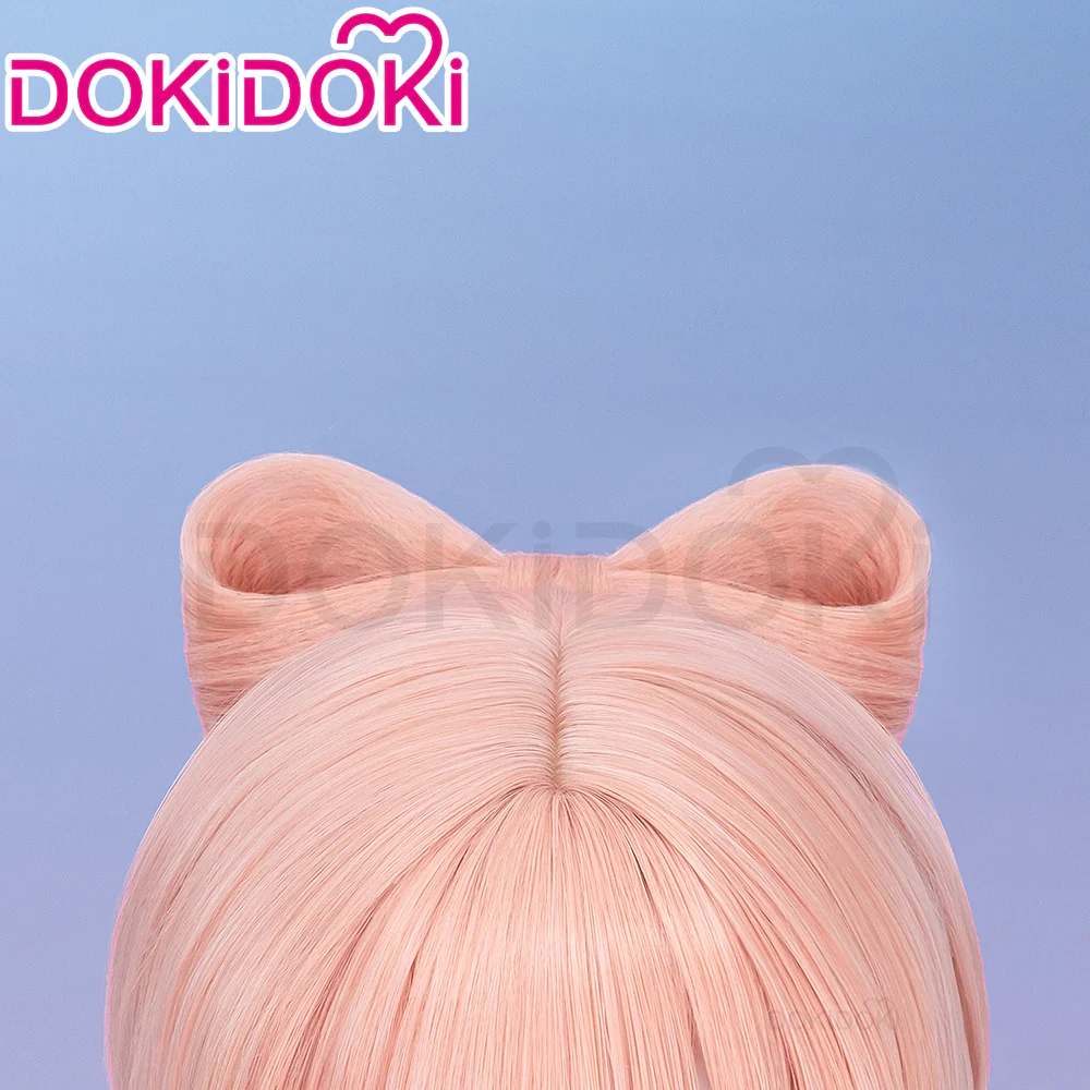 【Ready For Ship】DokiDoki Game Genshin Impact Sangonomiya Kokomi Cosplay Wig Pink Women Long Straight/ Head Accessories - Image 4