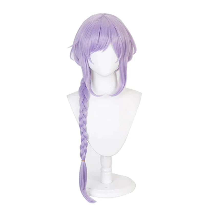 【Ready For Ship】DokiDoki Game Genshin Impact QiQi Cosplay Wig Long Light Purple Halloween - Image 5