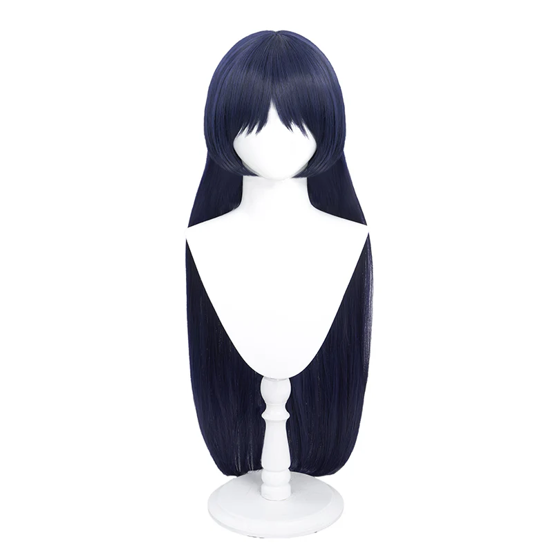 DokiDoki Game Genshin Impact  Scaramouche Cosplay Wig Long Blue - Image 5