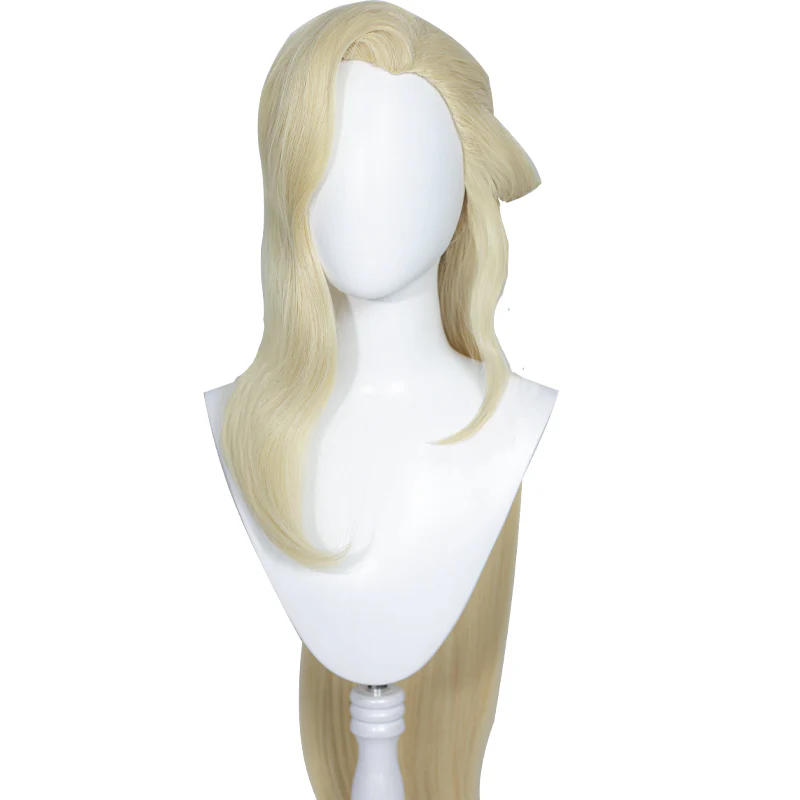 【Ready For Ship】DokiDoki Game GenShin Impact La Signora Cosplay Wig Long Yellow Wig Women - Image 5