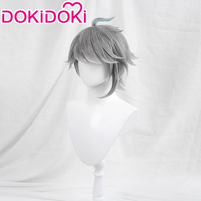 【Ready For Ship】DokiDoki Game Genshin Impact Wig Cosplay Al haitham Cosplay Wig Shu Sumeru Alhaitham Short Grey - Image 2