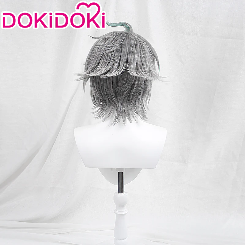 【Ready For Ship】DokiDoki Game Genshin Impact Wig Cosplay Al haitham Cosplay Wig Shu Sumeru Alhaitham Short Grey - Image 3