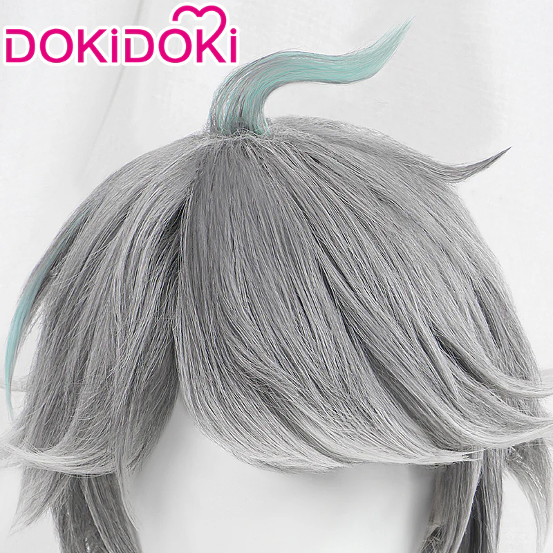 【Ready For Ship】DokiDoki Game Genshin Impact Wig Cosplay Al haitham Cosplay Wig Shu Sumeru Alhaitham Short Grey - Image 4