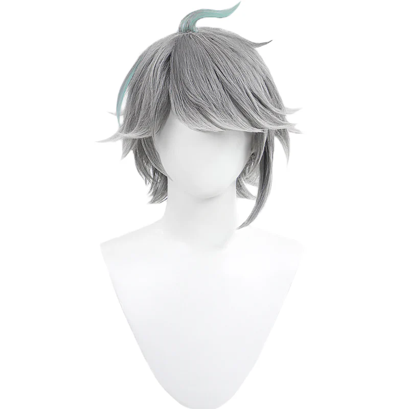 【Ready For Ship】DokiDoki Game Genshin Impact Wig Cosplay Al haitham Cosplay Wig Shu Sumeru Alhaitham Short Grey - Image 5