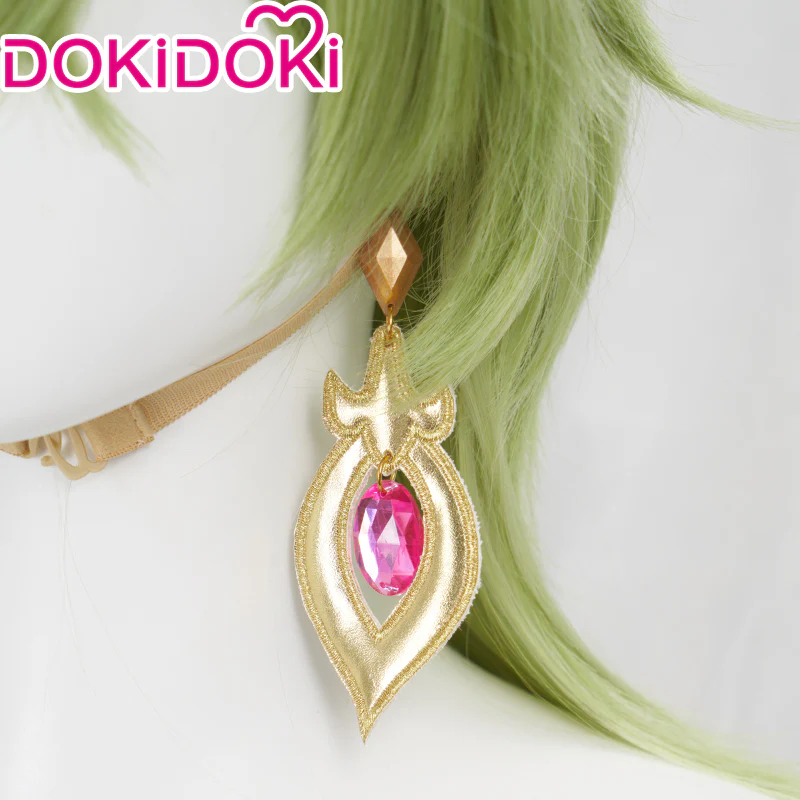 【Normal Ver Ready For Ship】DokiDoki Game Genshin Impact Wig Cosplay Collei Sumeru Headwear Green - Image 8