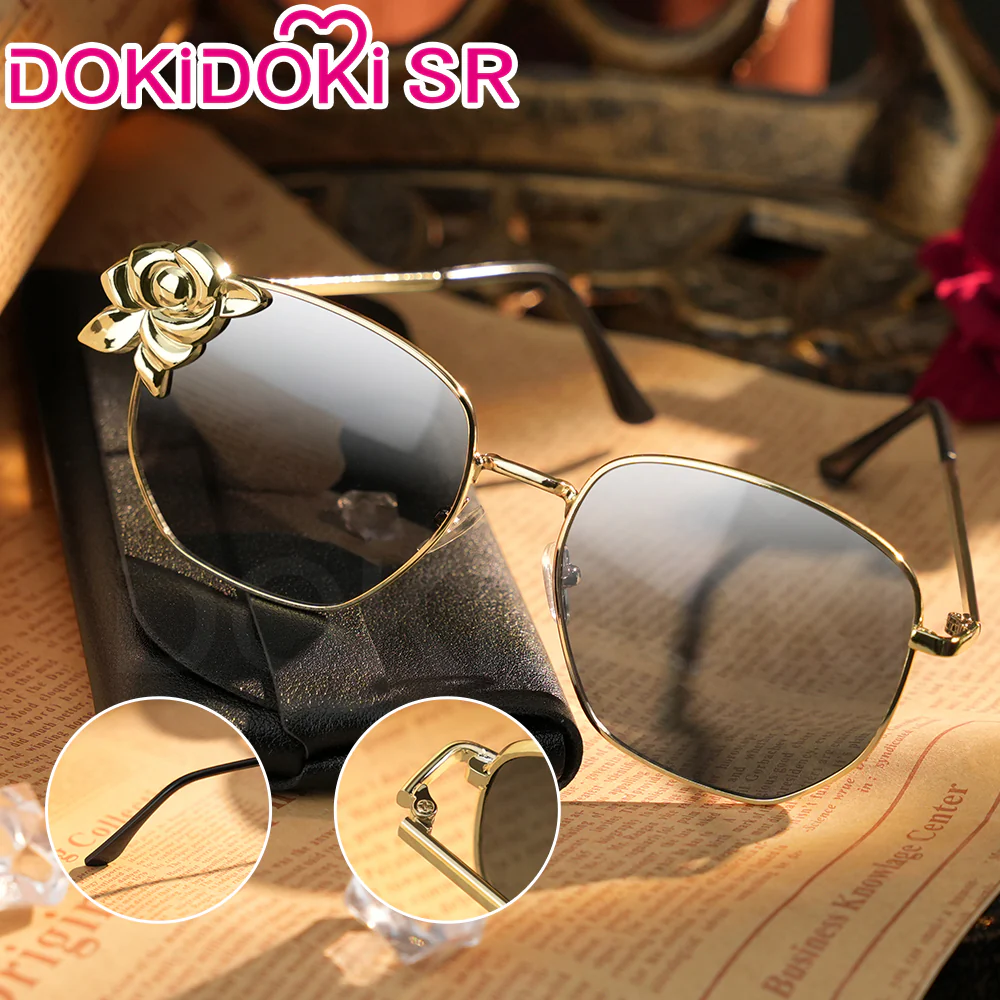 【Ready For Ship】DokiDoki-SR Game Genshin Impact Cosplay Fontaine Navia Cosplay Metal Ver. Sunglasses Glasses - Image 2