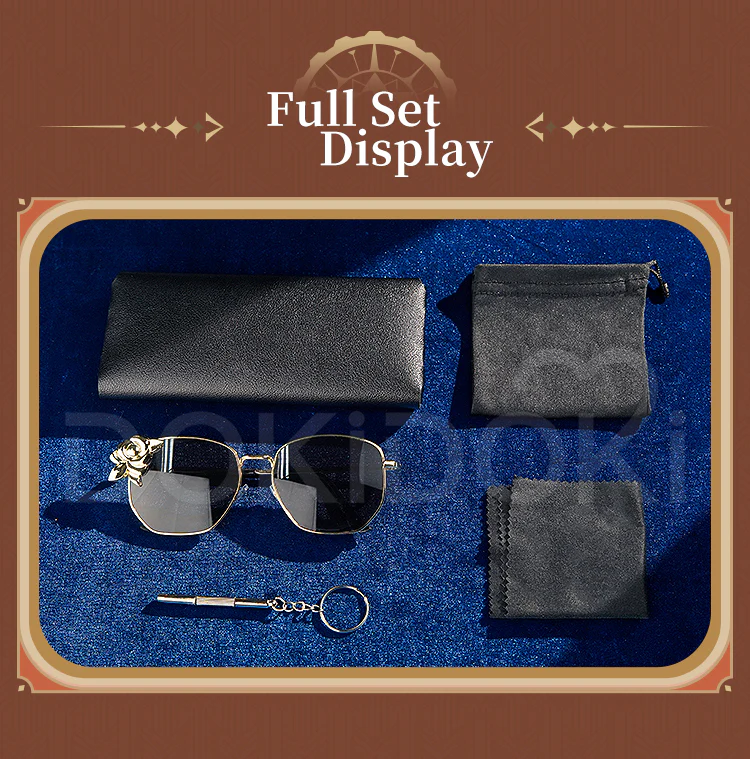 【Ready For Ship】DokiDoki-SR Game Genshin Impact Cosplay Fontaine Navia Cosplay Metal Ver. Sunglasses Glasses - Image 5