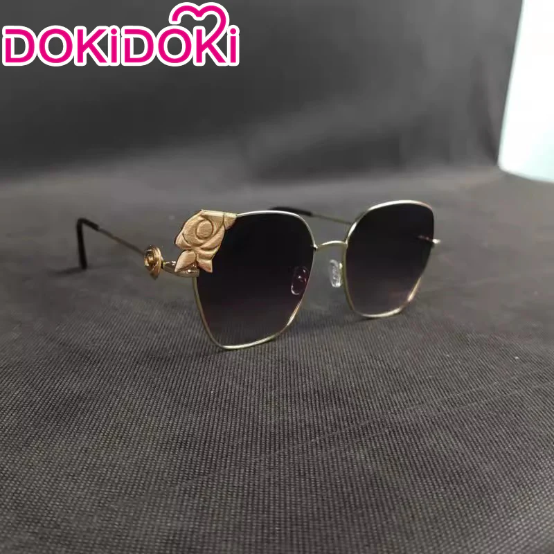【Partially Ready For Ship】DokiDoki Game Genshin Impact Wig Cosplay Fontaine Navia Cosplay Wig Long Curly Yellow Hair / Sunglasses/ Weft - Image 7