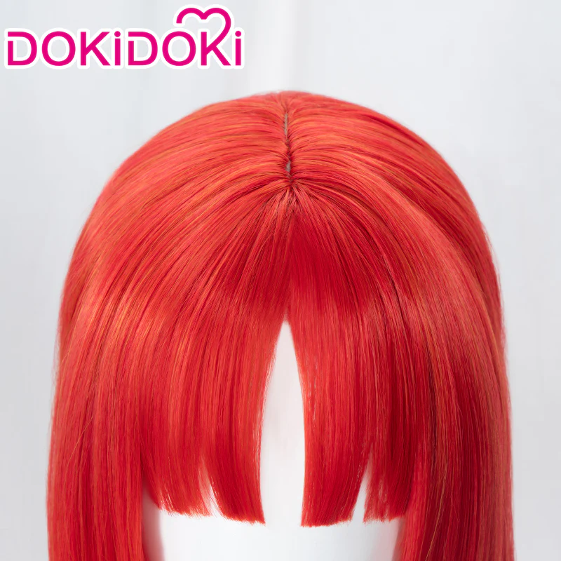 【Ready For Ship】DokiDoki Game Genshin Impact Wig Cosplay Nilou Sumeru Long Red - Image 5