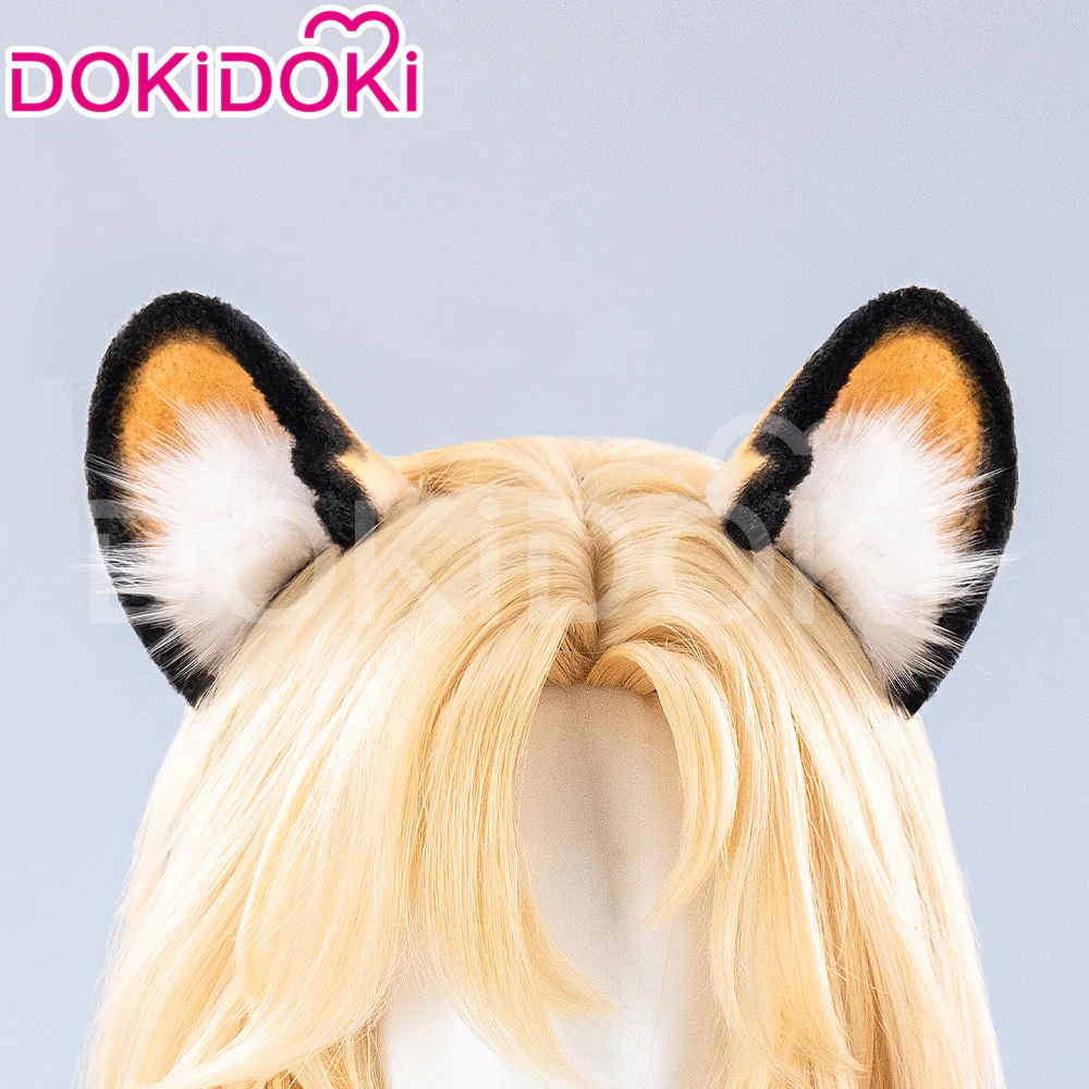 【Ready For Ship】DokiDoki Game Genshin Impact Xilonen Cosplay Wig / Ears Long Curly Yellow Hair Natlan - Image 7