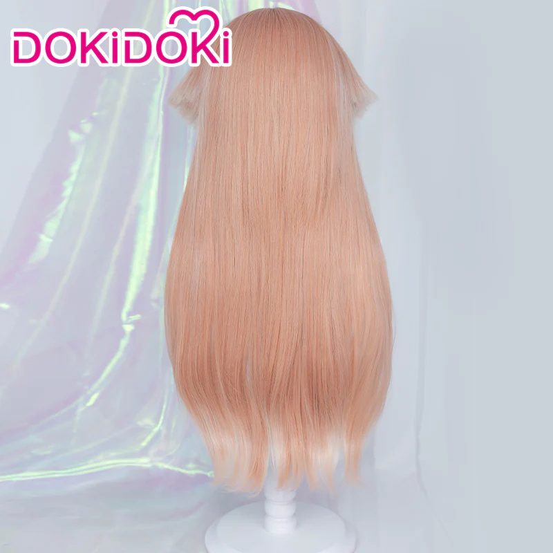 DokiDoki Game Genshin Impact Yan Fei Cosplay Wig Long Pink Wig Yanfei - Image 3