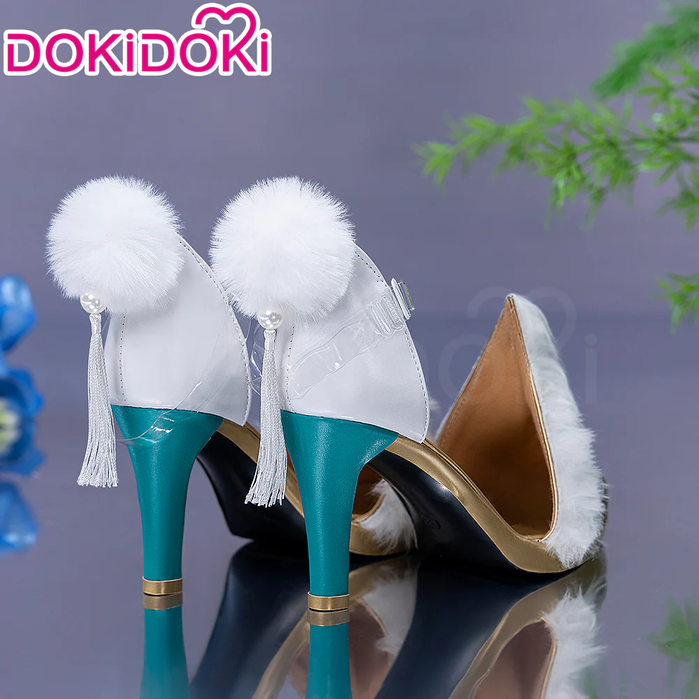 DokiDoki Game Genshin Impact Zibai Shoes The White Horse Adeptus Zi Bai Luna IV - Image 2