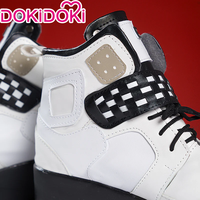 DokiDoki Game Cosplay Black Thick Soles White Shoes - Image 2