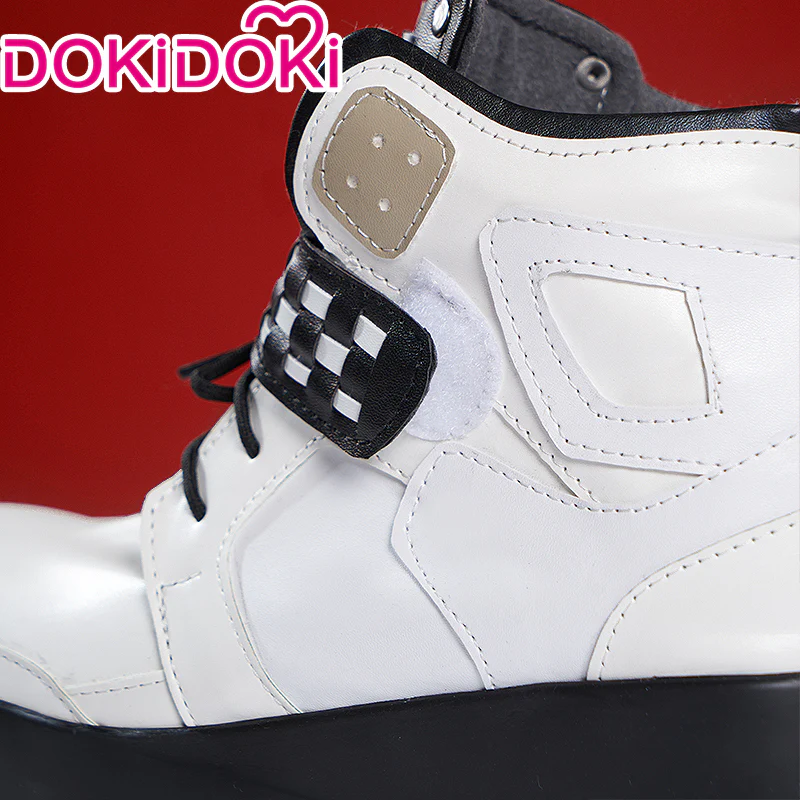 DokiDoki Game Cosplay Black Thick Soles White Shoes - Image 4