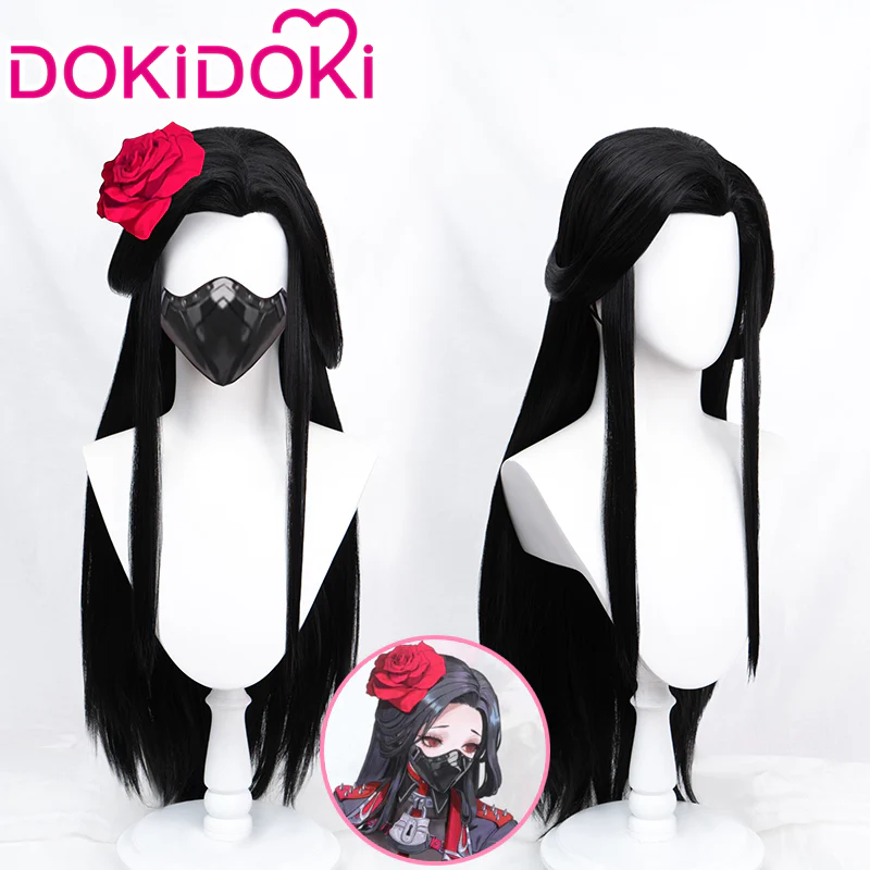 【Ready For Ship】DokiDoki Game Cosplay Wig Long Straight Black Hair