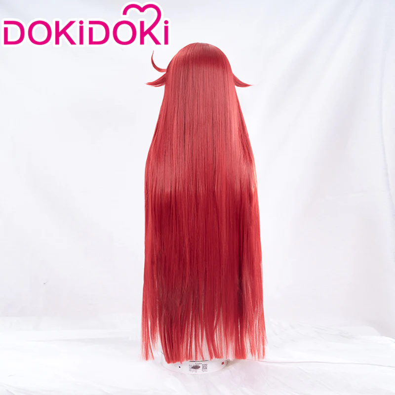 【Ready For Ship】DokiDoki Game Guilty Gear Cosplay Jack-O Wig Red Long Straight Wig - Image 3