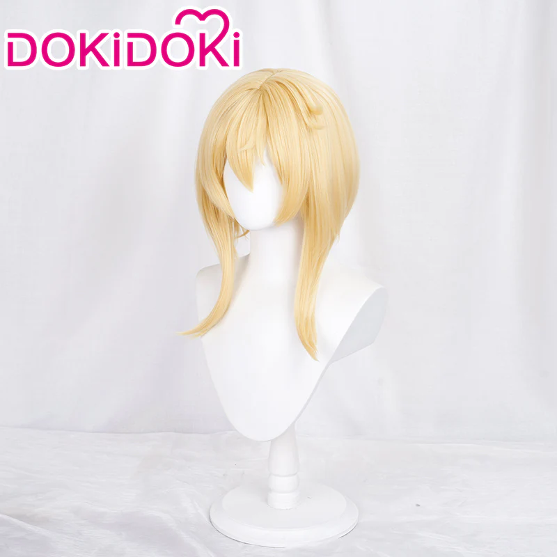 【Ready For Ship】DokiDoki Game Guilty Gear Cosplay Bridget Cosplay Wig Long Yellow - Image 2