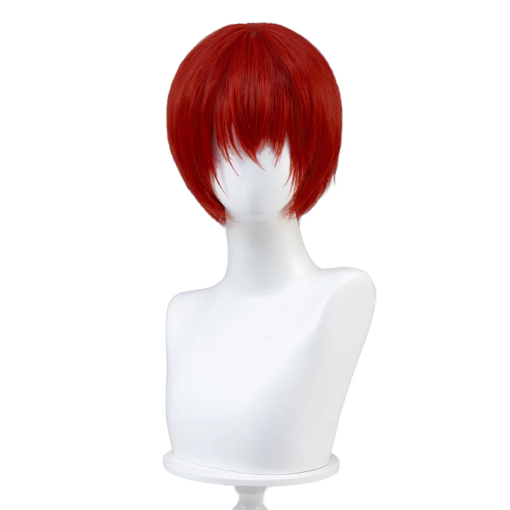 【Ready For Ship】DokiDoki Game Homicipher Cosplay Mr. Scarletella Wig Short Straight Red Hair - Image 2