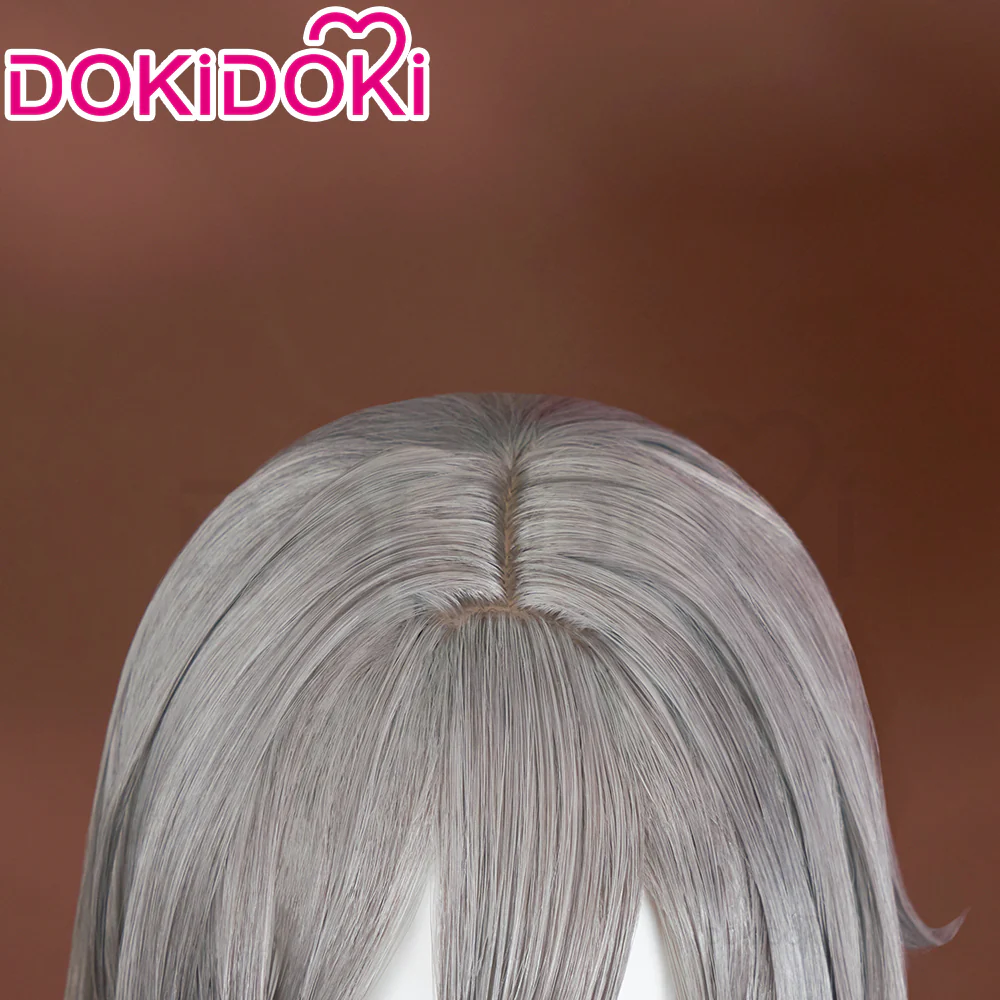 【Ready For Ship】DokiDoki Game Honkai: Star Rail Cosplay Heroine Stelle Cosplay Wig Halloween Long Grey Trailblazer - Image 4