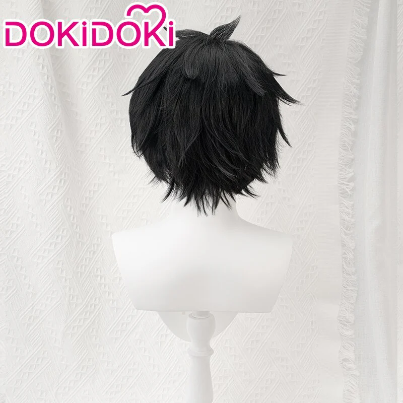 【Ready For Ship】DokiDoki Game Honkai: Star Rail Cosplay Dan Heng Cosplay Wig / Earrings Men Short Black Danheng - Image 3