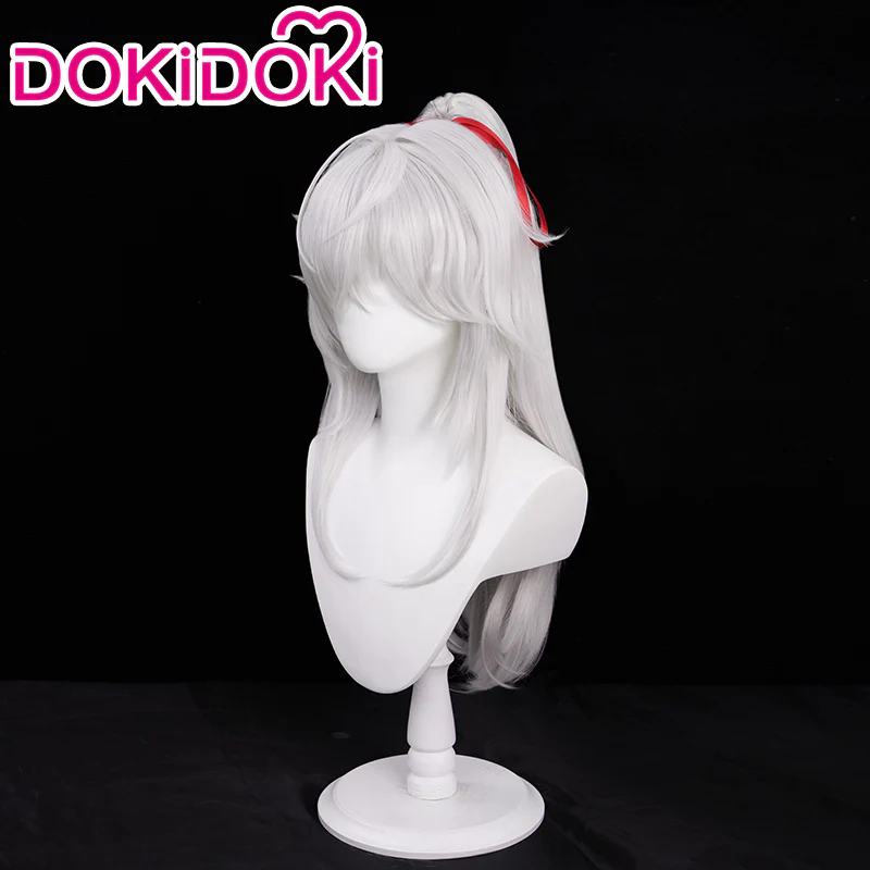 【Ready For Ship】DokiDoki Game Honkai: Star Rail Cosplay Jingyuan Cosplay Wig Jing Yuan Long Silver / Hairband - Image 2