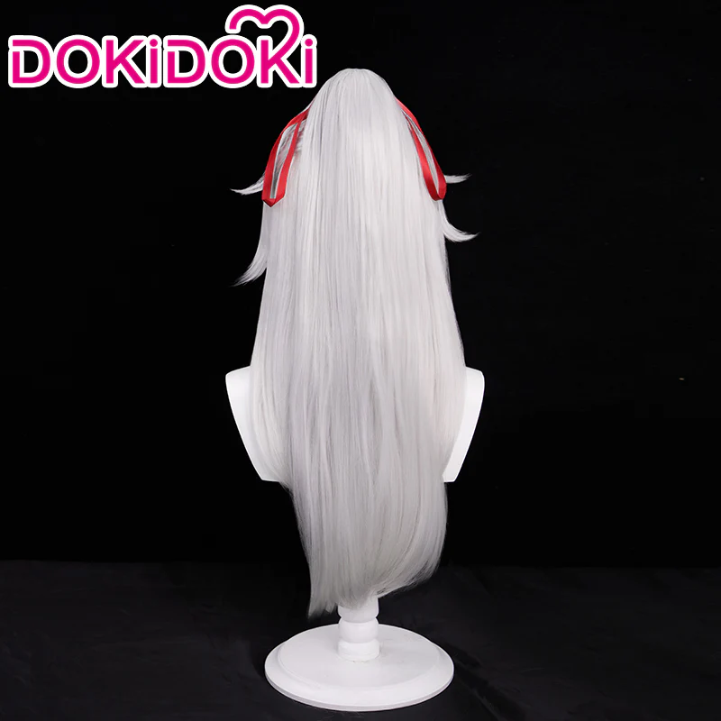 【Ready For Ship】DokiDoki Game Honkai: Star Rail Cosplay Jingyuan Cosplay Wig Jing Yuan Long Silver / Hairband - Image 3