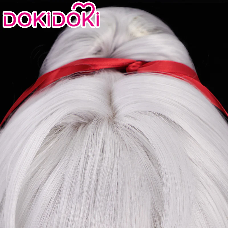 【Ready For Ship】DokiDoki Game Honkai: Star Rail Cosplay Jingyuan Cosplay Wig Jing Yuan Long Silver / Hairband - Image 4