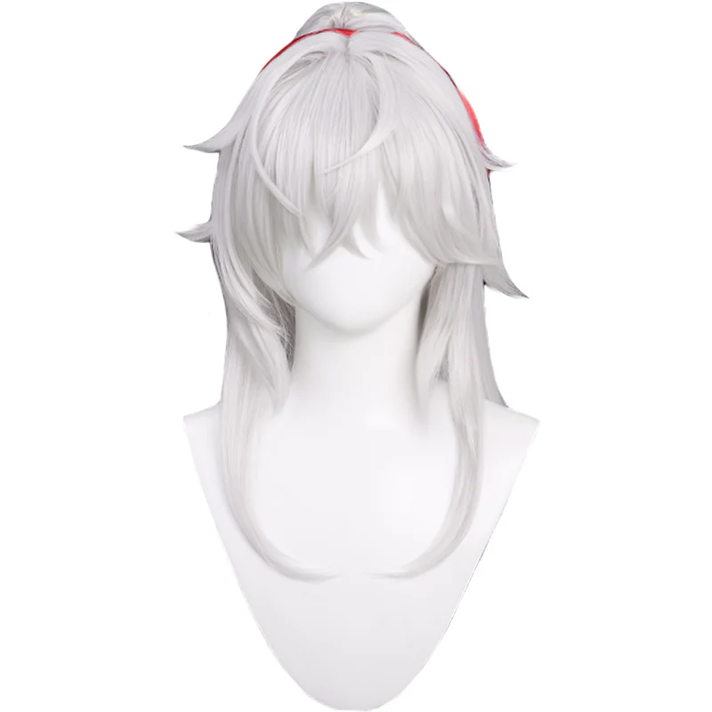 【Ready For Ship】DokiDoki Game Honkai: Star Rail Cosplay Jingyuan Cosplay Wig Jing Yuan Long Silver / Hairband - Image 5