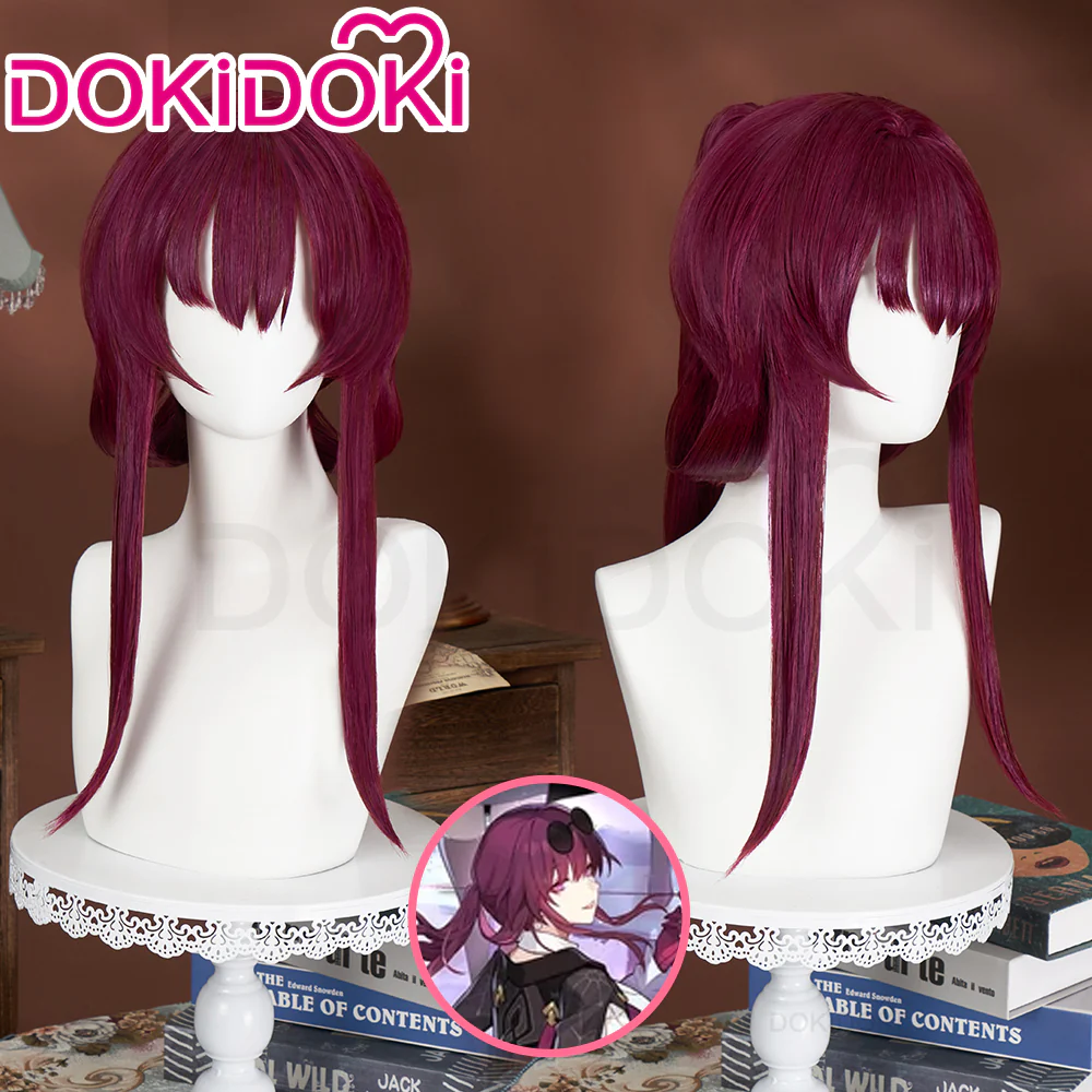 【Ready For Ship】DokiDoki Game Honkai: Star Rail Cosplay Kafka Wig Long Straight Purple Hair / Glasses / Earrings / Ring - Image 10